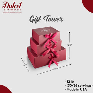 Cookies & Treats Gourmet Gift Tower, Dulcet Gift Baskets - A Blissfully Beautiful Boutique