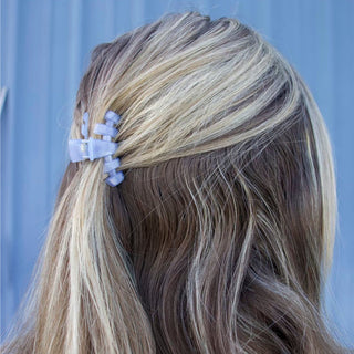 Classic Blue Lagoon Tiny Claw Clip, TELETIES - A Blissfully Beautiful Boutique