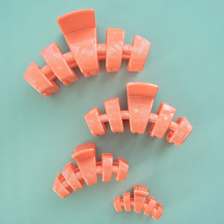 Classic Dreamsicle Tiny Claw Clip, TELETIES - A Blissfully Beautiful Boutique