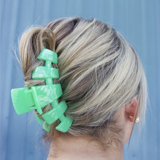 Classic Spring Splash Large Claw Clip, TELETIES - A Blissfully Beautiful Boutique