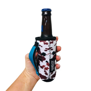 Cowhide With Turquoise Handle 8-10oz Slim Can Handler™