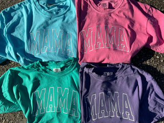 Custom Varsity with September Script Font and Sleeve Embroidered CC Short Sleeve or Sweatshirt  *QUICK SHIP, Merch Girls - A Blissfully Beautiful Boutique