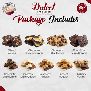 Classic Pastry Dessert Kraft Box, Dulcet Gift Baskets - A Blissfully Beautiful Boutique