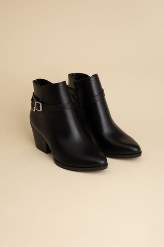 Nadine Ankle Buckle Boots