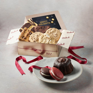 Delightful Sweets Sampler Gift Tin, Dulcet Gift Baskets - A Blissfully Beautiful Boutique