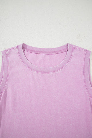 Phalaenopsis Mineral Wash Tank Mini Dress with Pockets, A Blissfully Beautiful Boutique - A Blissfully Beautiful Boutique