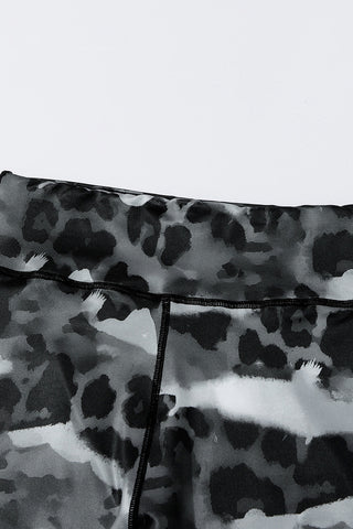 Leopard Animal Print Ripped Knee Leggings