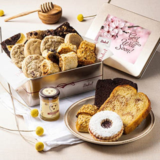 Deluxe Honey & Pastry Gift Tin, Dulcet Gift Baskets - A Blissfully Beautiful Boutique