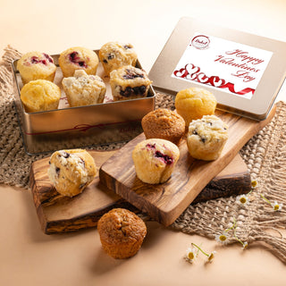 Muffin Assortment Tin, Dulcet Gift Baskets - A Blissfully Beautiful Boutique