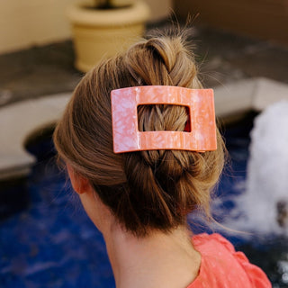 Dreamsicle Large Flat Rectangle Hair Clip, TELETIES - A Blissfully Beautiful Boutique