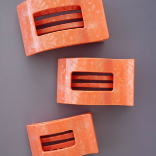 Dreamsicle Large Flat Rectangle Hair Clip, TELETIES - A Blissfully Beautiful Boutique