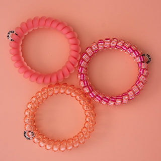 Dreamsicle Large Hair Ties, TELETIES - A Blissfully Beautiful Boutique