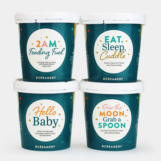 New Baby Ice Cream Gift - 4 Pints, eCreamery - A Blissfully Beautiful Boutique