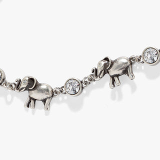 Elephant Crystal Bolo Bracelet