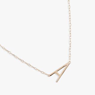 Initial A Precious Elongated Necklace