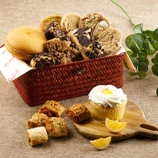 Deluxe Sweet Treats Wicker Basket, Dulcet Gift Baskets - A Blissfully Beautiful Boutique