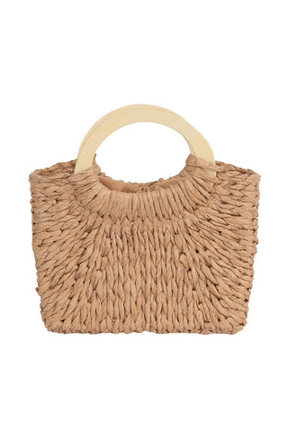 Camel Retro Straw Woven Handle Bag, Dear-Lover Dropshipping - A Blissfully Beautiful Boutique