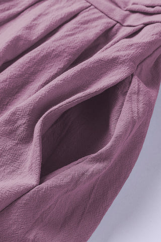 Valerian Square Neck Ruched Puff Sleeve Romper, Dear-Lover Dropshipping - A Blissfully Beautiful Boutique