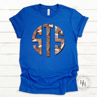 Football Monogram Graphic Tee, Merch Girls - A Blissfully Beautiful Boutique