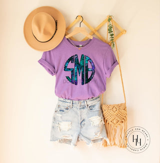 Galaxy Monogram Graphic Tee, Merch Girls - A Blissfully Beautiful Boutique