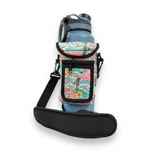Hawaiian Flamingo Wrap Around Drink Pocket