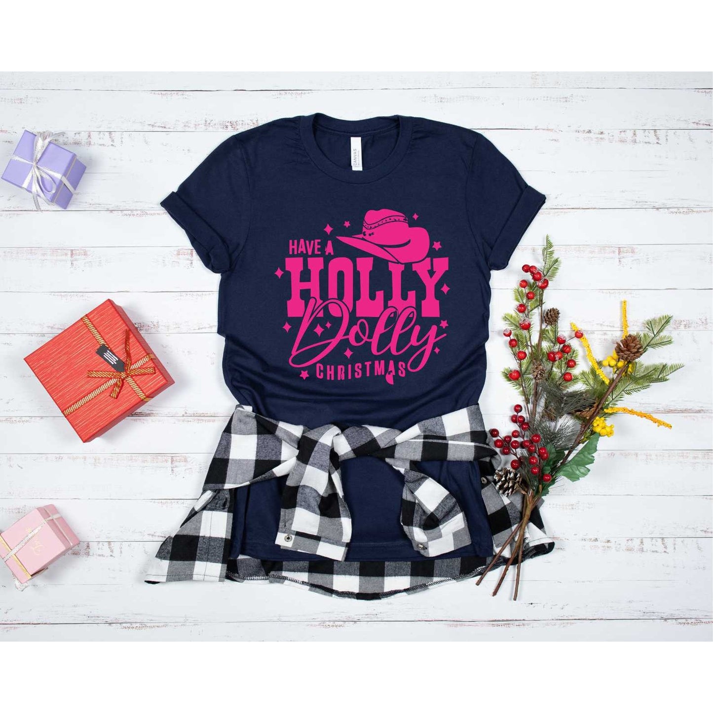 Holly Dolly Christmas Graphic Tee