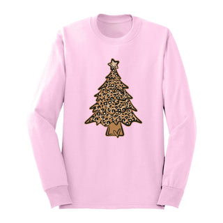 Leopard Christmas Tree Long Sleeve Shirt