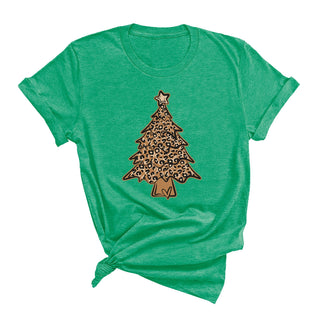 Leopard Christmas Tree T-Shirt