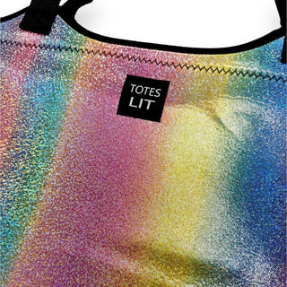 Iridescent Rainbow Neoprene Tote