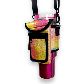 Iridescent Rainbow Wrap Around Drink Pocket