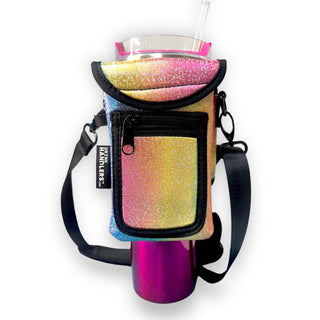 Iridescent Rainbow Wrap Around Drink Pocket