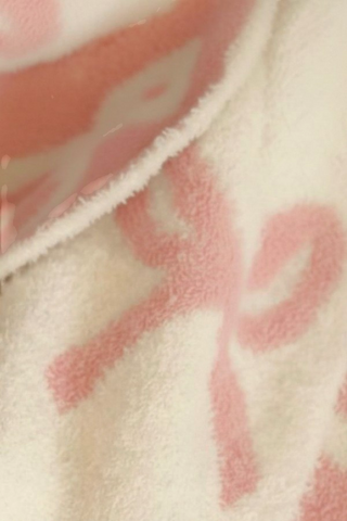 SC - ETA 3/2 - Pink and Cream Bow Luxury Blanket, Nash Grey Wholesale - A Blissfully Beautiful Boutique