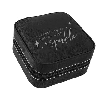 Everything is Better With Sparkle Black Jewelry Case
