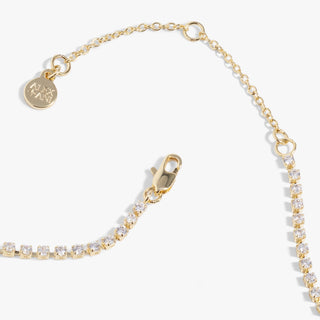 "Love" Crystal Tennis Necklace