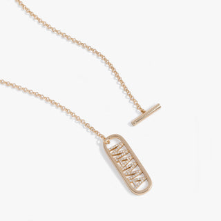 Mama Toggle Pendant Necklace