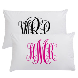 Personalized Monogram Sleeping Pillowcase, Monogram Online - A Blissfully Beautiful Boutique