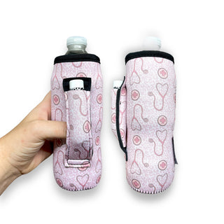 Nurse Leopard 16-24oz Soda & Water Bottle / Tallboy Can Handler™, Drink Handlers - A Blissfully Beautiful Boutique
