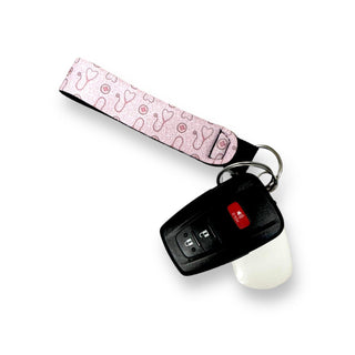 Nurse Leopard Wristlet Keychain