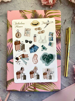 3 Sheets World Traveler Sticker Set