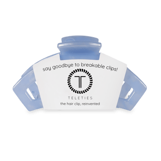 Open Blue Lagoon Medium Hair Clip, TELETIES - A Blissfully Beautiful Boutique