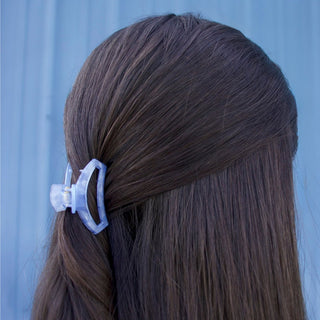 Open Blue Lagoon Tiny Hair Clip, TELETIES - A Blissfully Beautiful Boutique
