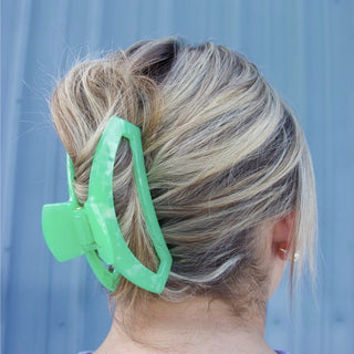 Open Spring Splash Large Hair Clip, TELETIES - A Blissfully Beautiful Boutique