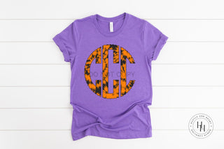 Orange and Black Monogram Graphic Tee, Merch Girls - A Blissfully Beautiful Boutique