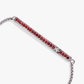 July Everyday Birthstone Pave Bolo Bracelet