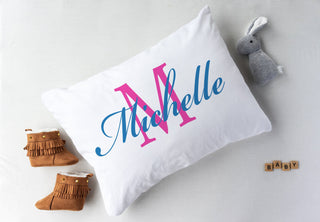 Personalized Monogram Custom Pillow Case |  Sleeping Pillowcase | 20"x30" standard pillowcase | 100% ultra soft microfiber |, Monogram Online - A Blissfully Beautiful Boutique