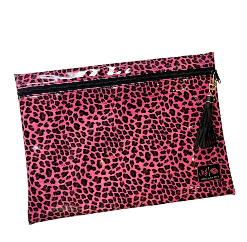 VS Pink Leopard Print Full-Zip W/Fur Lined Hood – Boutique La Pink
