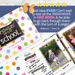 Class Keeper® School Days Memory Book + BONUS App Membership + BONUS Earn & Learn® Chore Chart Pad | (2) Styles