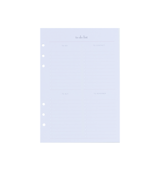 A5 Refills for Meal Planning, To-Do Lists & Notes, momAgenda - A Blissfully Beautiful Boutique
