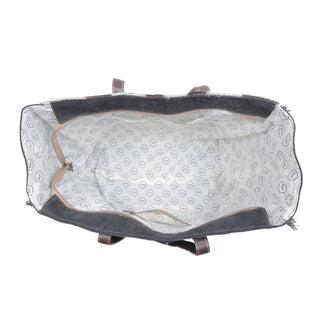 Myra Sea Grass Hair-On Leather Tote - Spacious Cowhide Bag with Embossed Front Pocket for Everyday Elegance, Myra USA - A Blissfully Beautiful Boutique