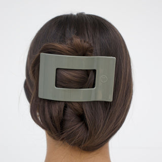 Sage it ain't so Large Flat Rectangle Hair Clip, TELETIES - A Blissfully Beautiful Boutique